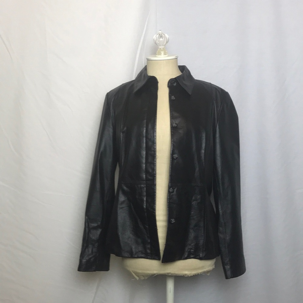 NWOT Apostrohe Leather Jacket (Size: 8)